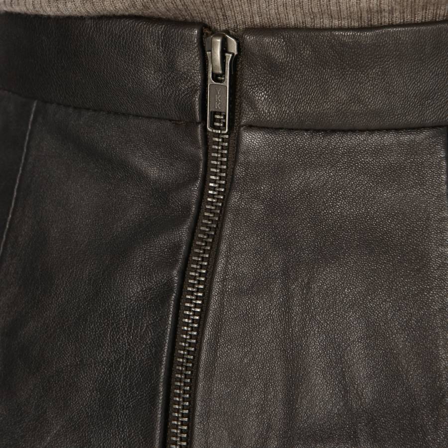 Pannala A Line Leather Skirt - BrandAlley
