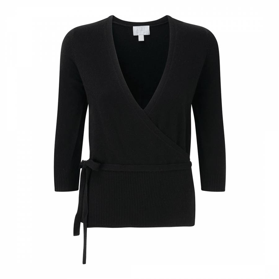 Fraser black cashmere wrap cardigan sweaters for beginners models online brands