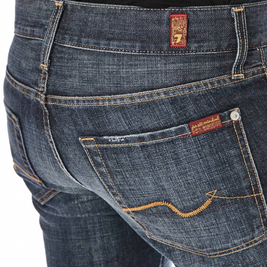 Men's Blue Standard Fit Jeans - BrandAlley