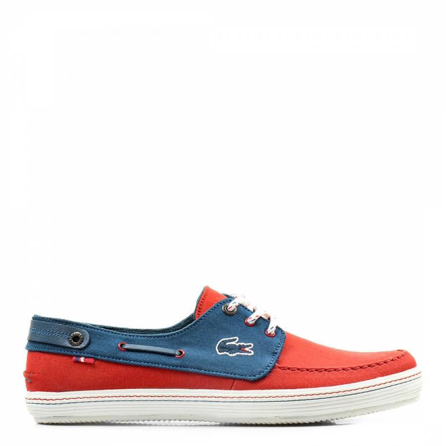 lacoste boat shoes navy