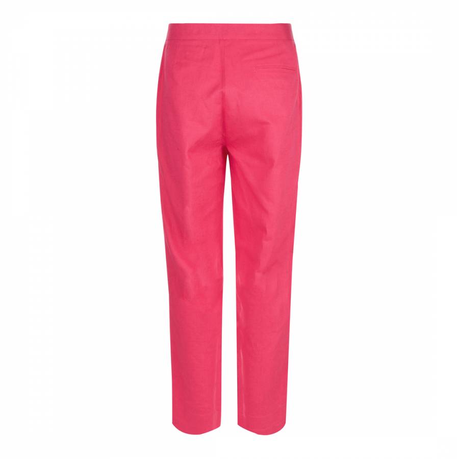 Pink Classic Cotton Capri Trousers - BrandAlley