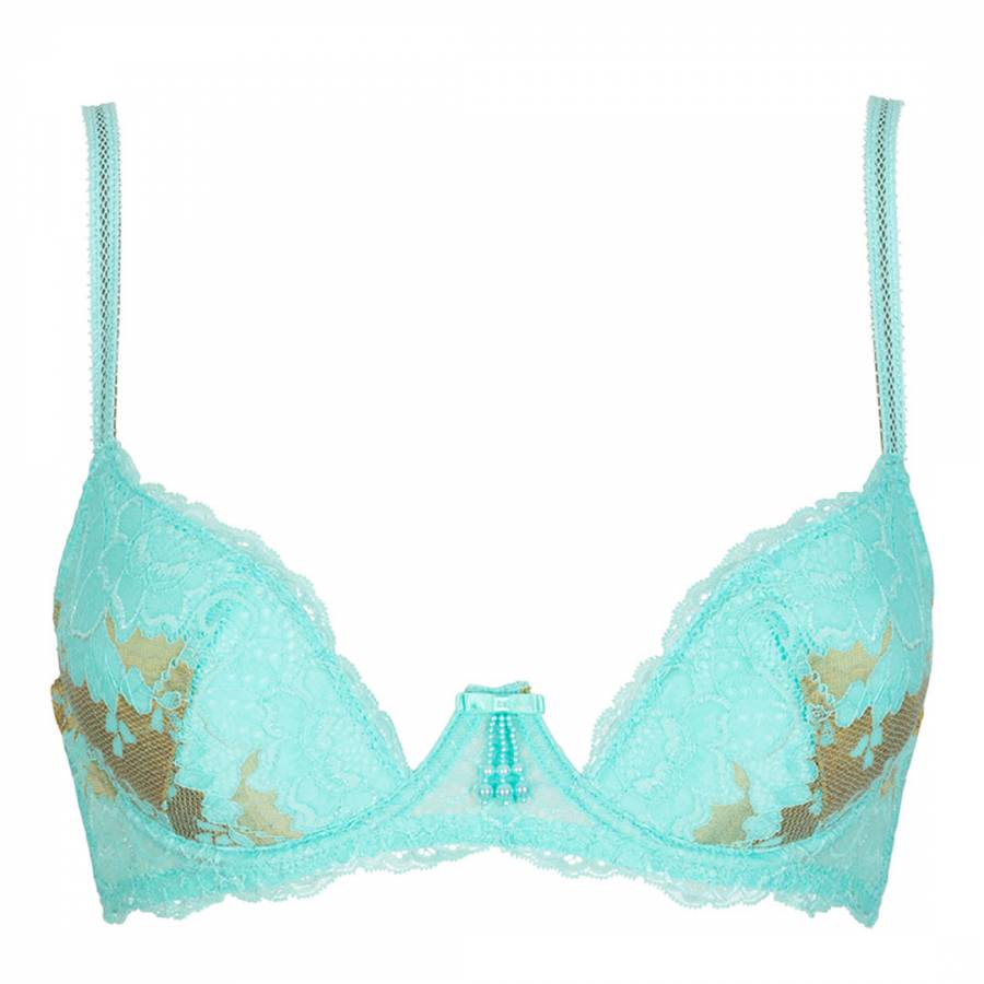 Turquoise/Gold Salina Bra - BrandAlley