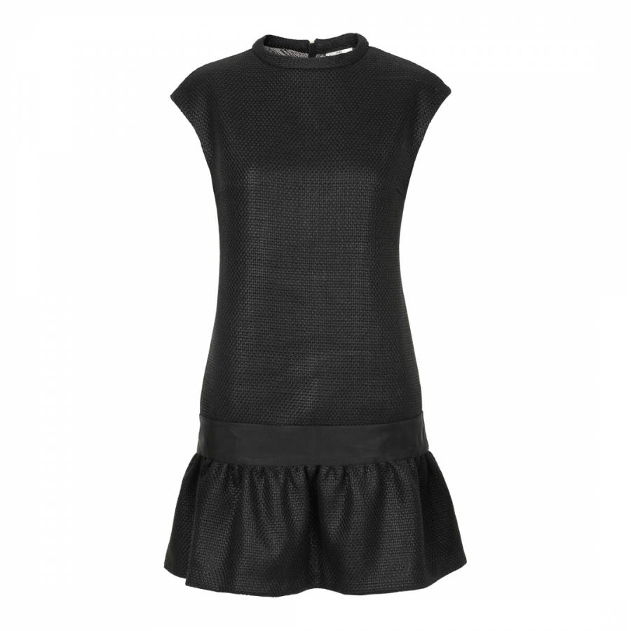 Black Manila Wool Blend Dress - BrandAlley