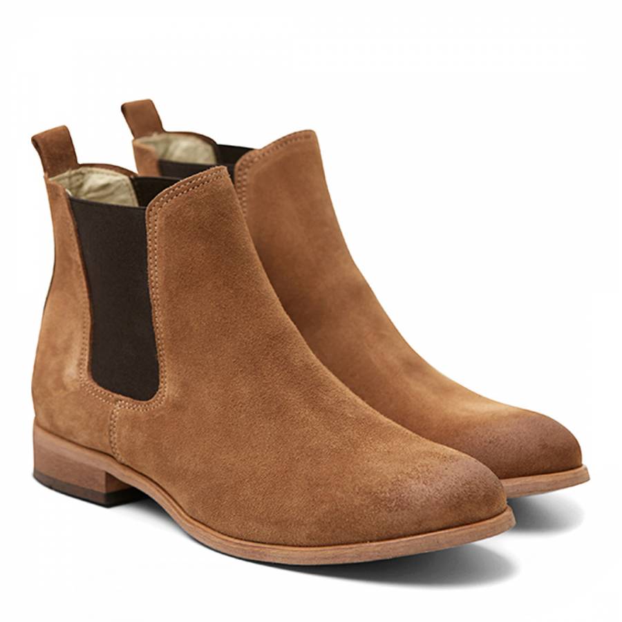 Brown Suede London Chelsea Boots BrandAlley