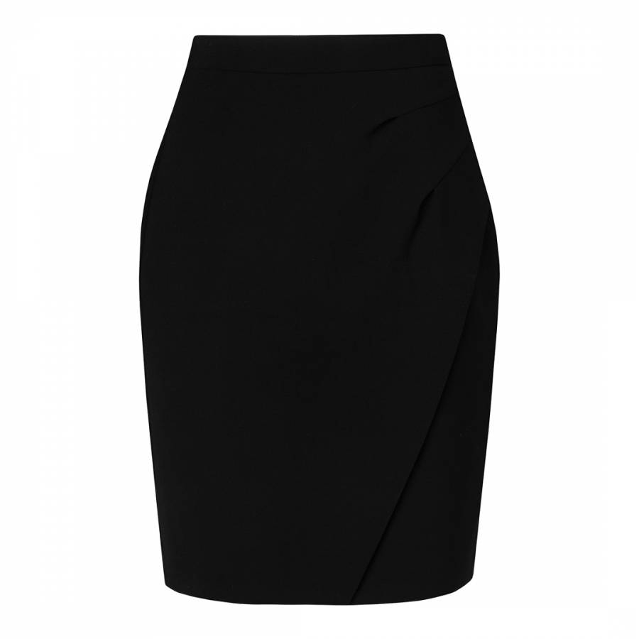 Black Clarie Wrap Skirt - BrandAlley