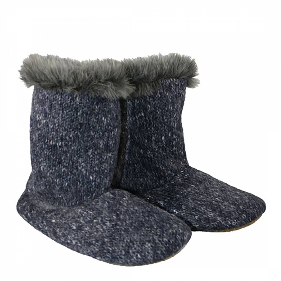 mens fur lined slipper boots