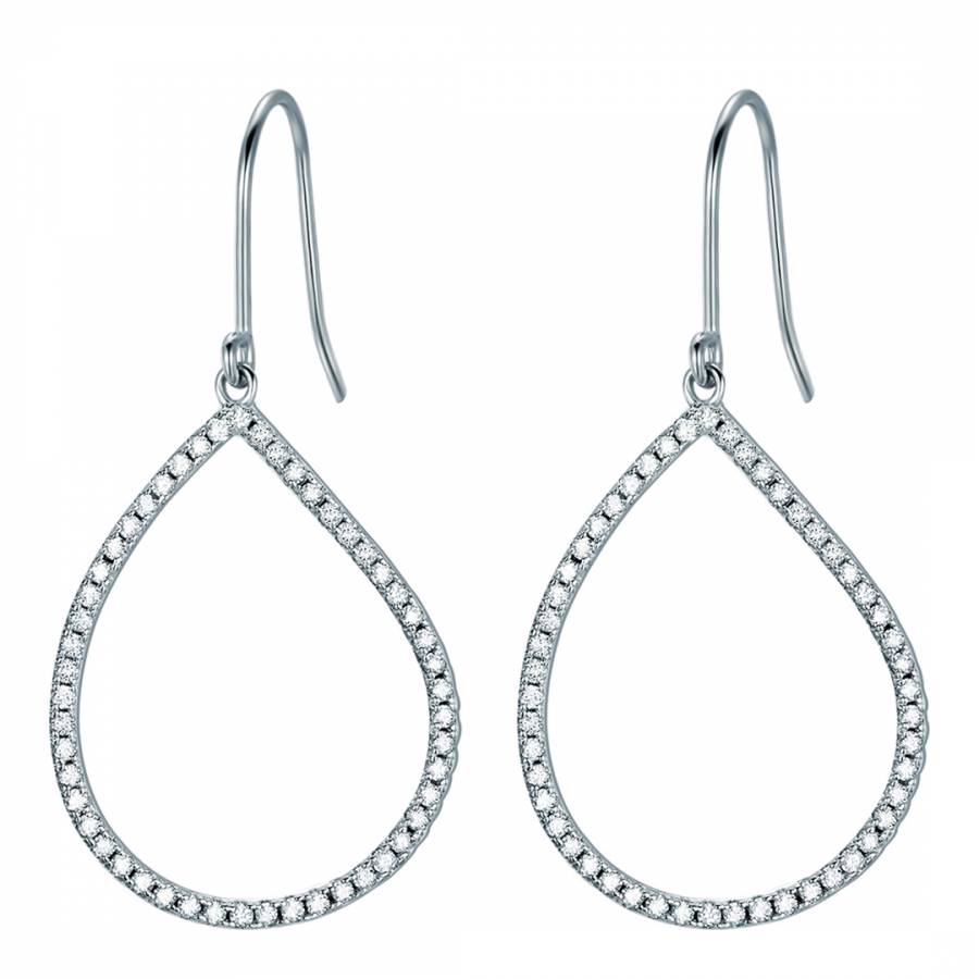 Silver Drop Earrings - BrandAlley