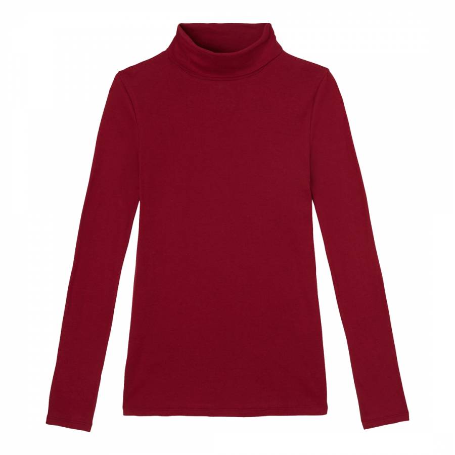 Deep Red Turtleneck Sweater - BrandAlley