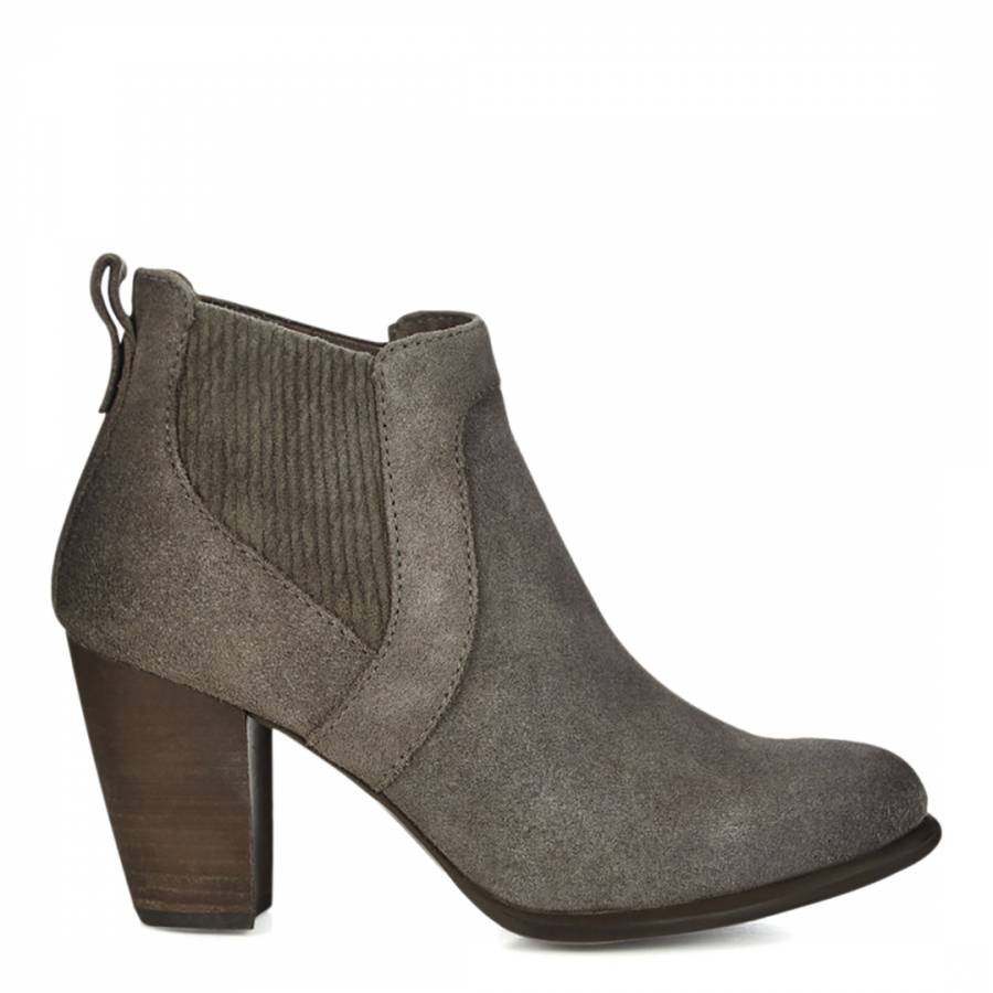 Grey Suede Cobie II Ankle Boots - BrandAlley