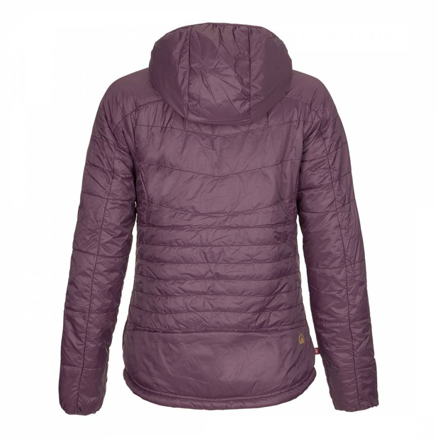 Women's Mauve Quilted Hooded Jacket - BrandAlley