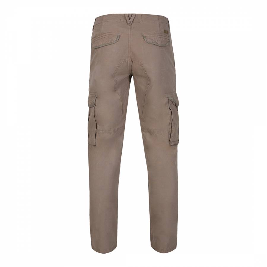 Men's Khaki Brown Cargo Pants - BrandAlley