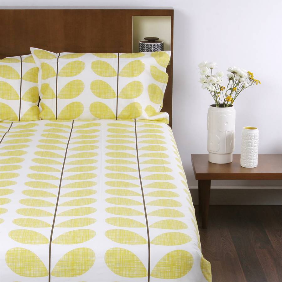 Orla Kiely Placement Scribble Stem Quilt Cover - Grey