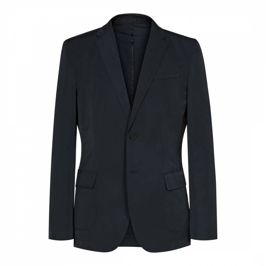 Navy Tailored Relaxed Suit Jacket - BrandAlley