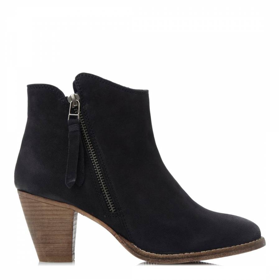 dune navy ankle boots