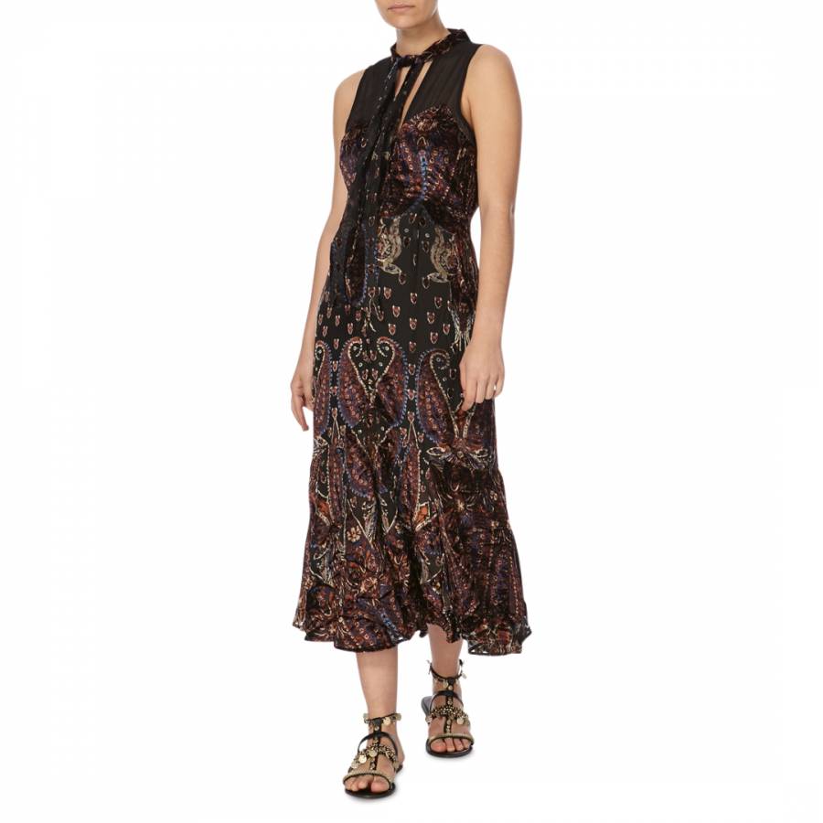 Black Combo Hands To Hold Maxi Dress - BrandAlley