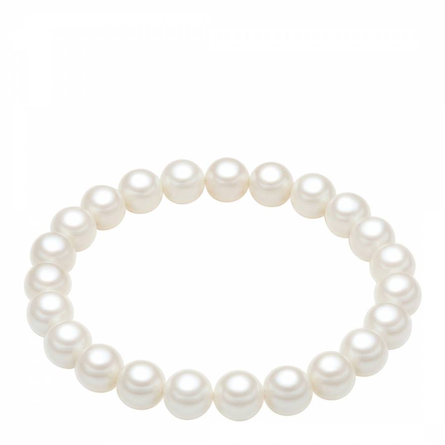 White Pearl Bracelet 8mm - BrandAlley