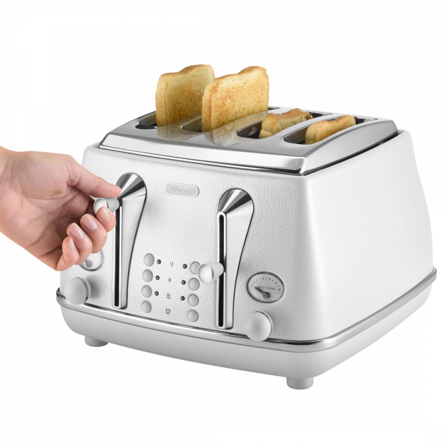 White Delonghi Icona Elements Kettle And Toaster Set ...