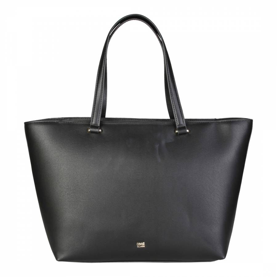 Plain Black Shopping Bag - BrandAlley