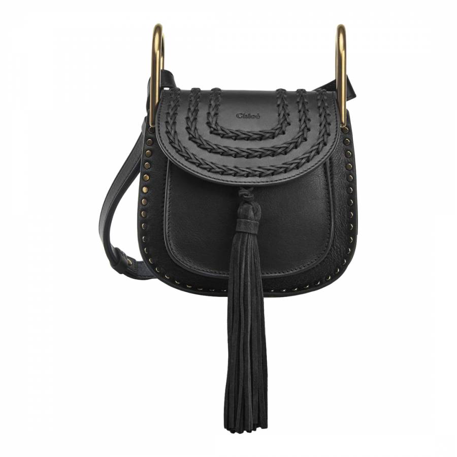 Black Leather Mini Hudson Cross Body Bag - BrandAlley