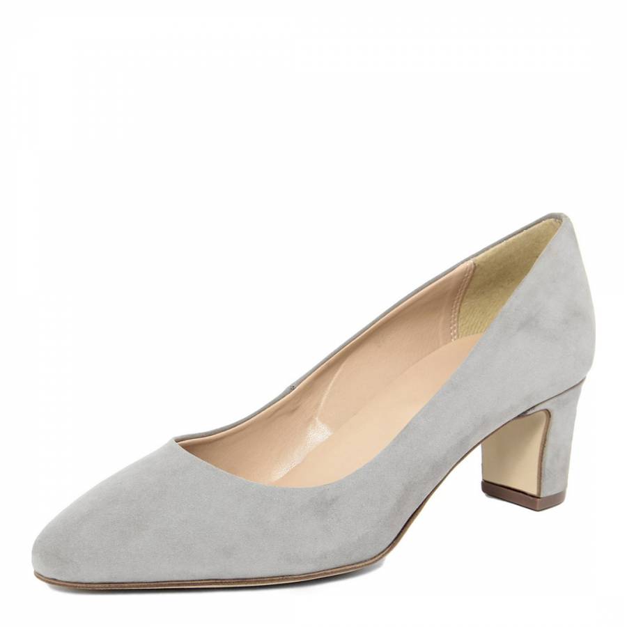 Grey Suede Court Shoes - BrandAlley