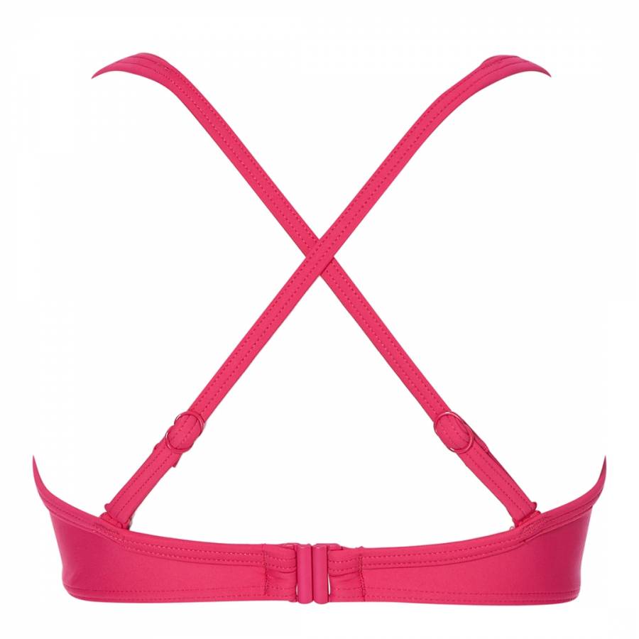 Raspberry Pink DD Cup Balconette Bikini Top - BrandAlley