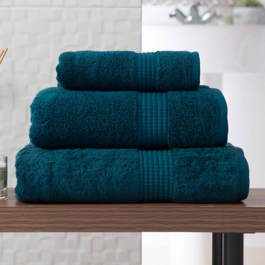 Teal Poloma Bath Towel - BrandAlley