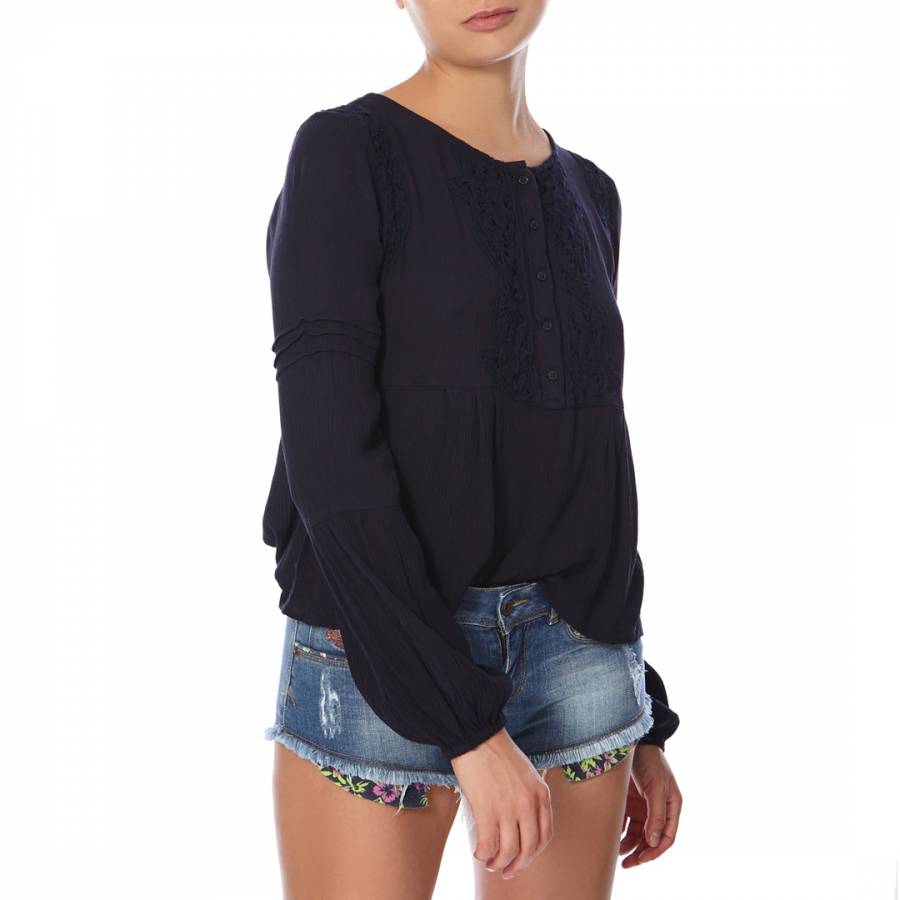 Superdry Womens Roswell Lacy Blouse