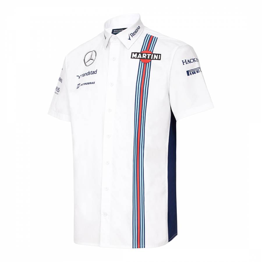 Men's White Williams Martini Racing Shirt - BrandAlley