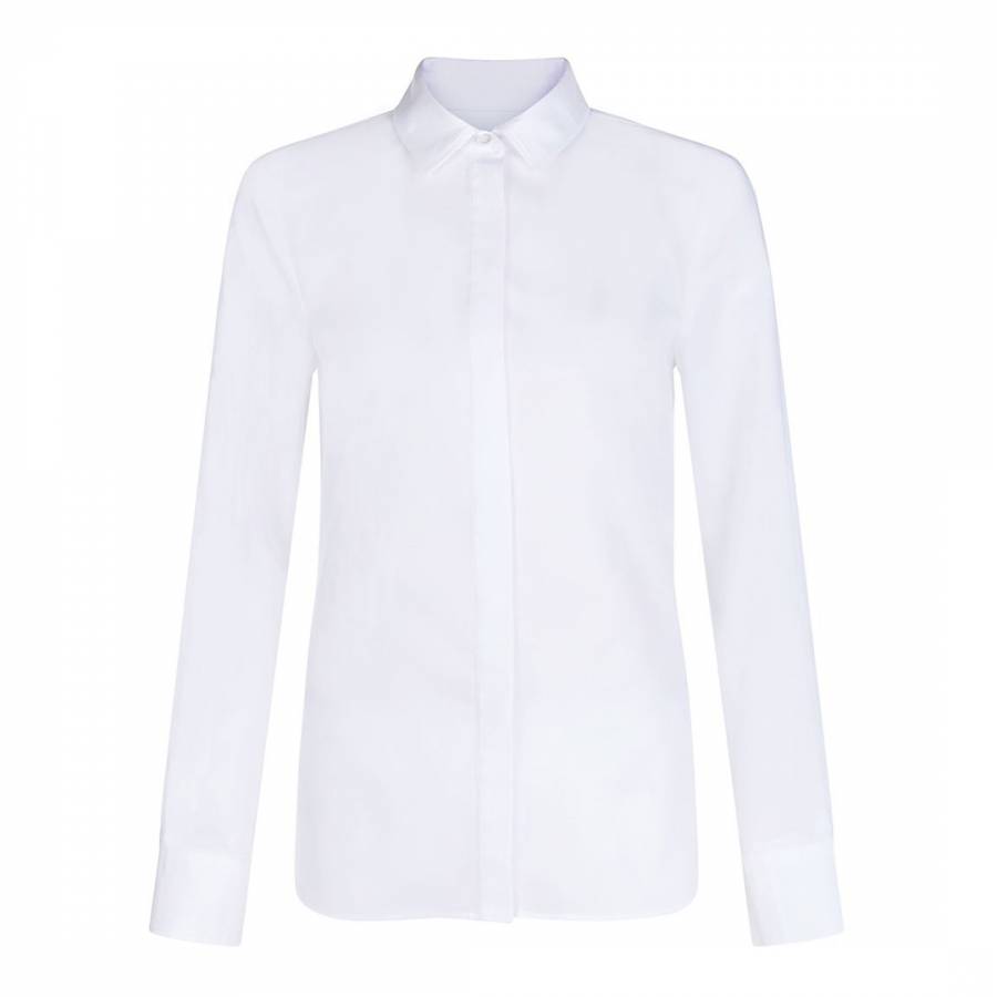 White Cotton Maddie Shirt - BrandAlley