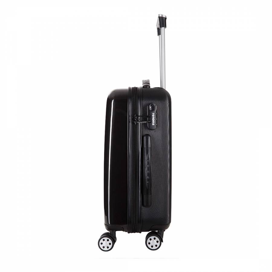 Set of 3 Black 4 Wheel Keaton Suitcases 46, 56, 66cm - BrandAlley