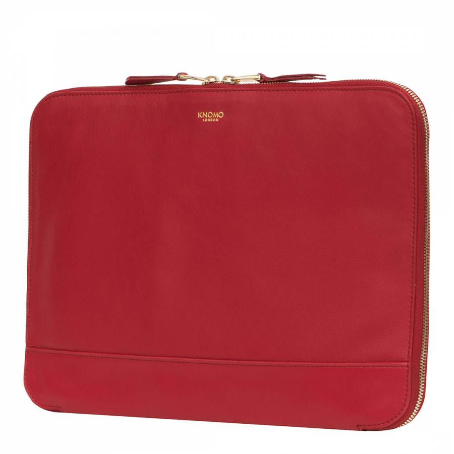 Red Leather 12&#39;&#39; Mason Cross Body Bag - BrandAlley