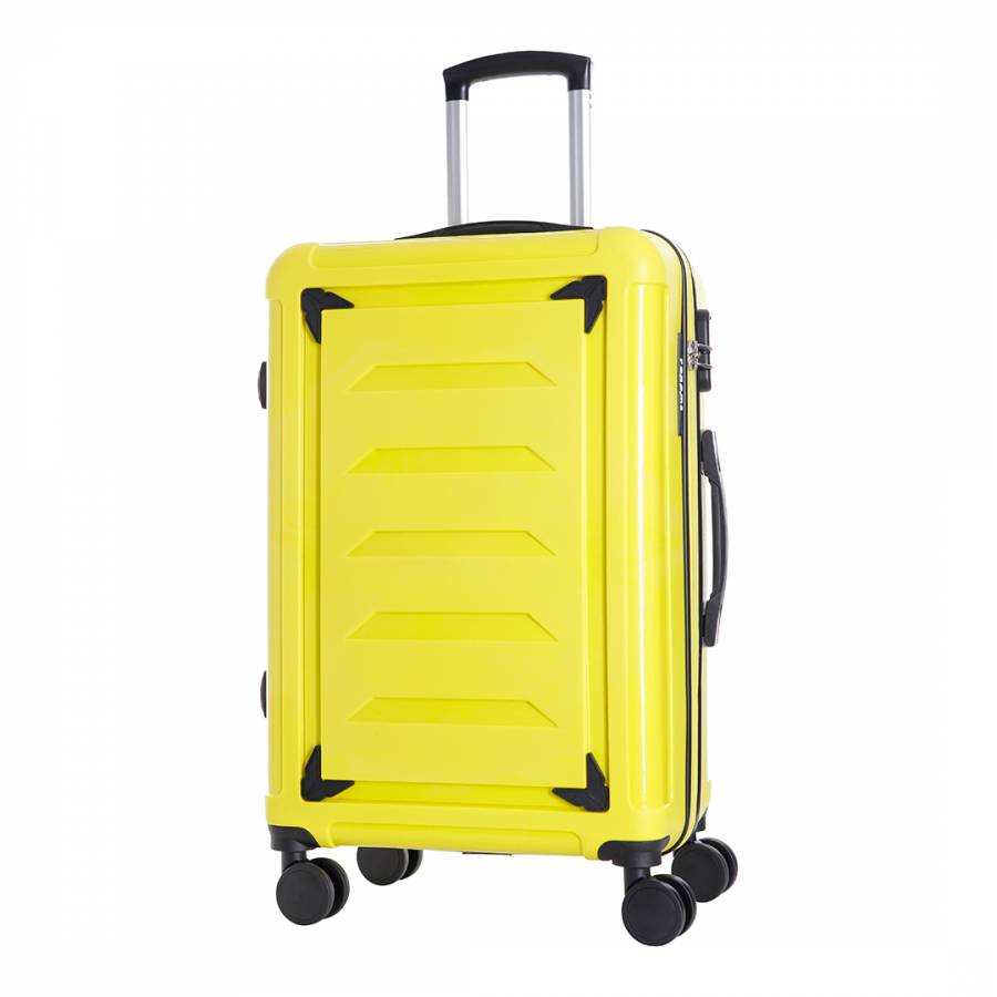 Set of 3 Yellow 4 Wheel Goldberg Suitcases - BrandAlley