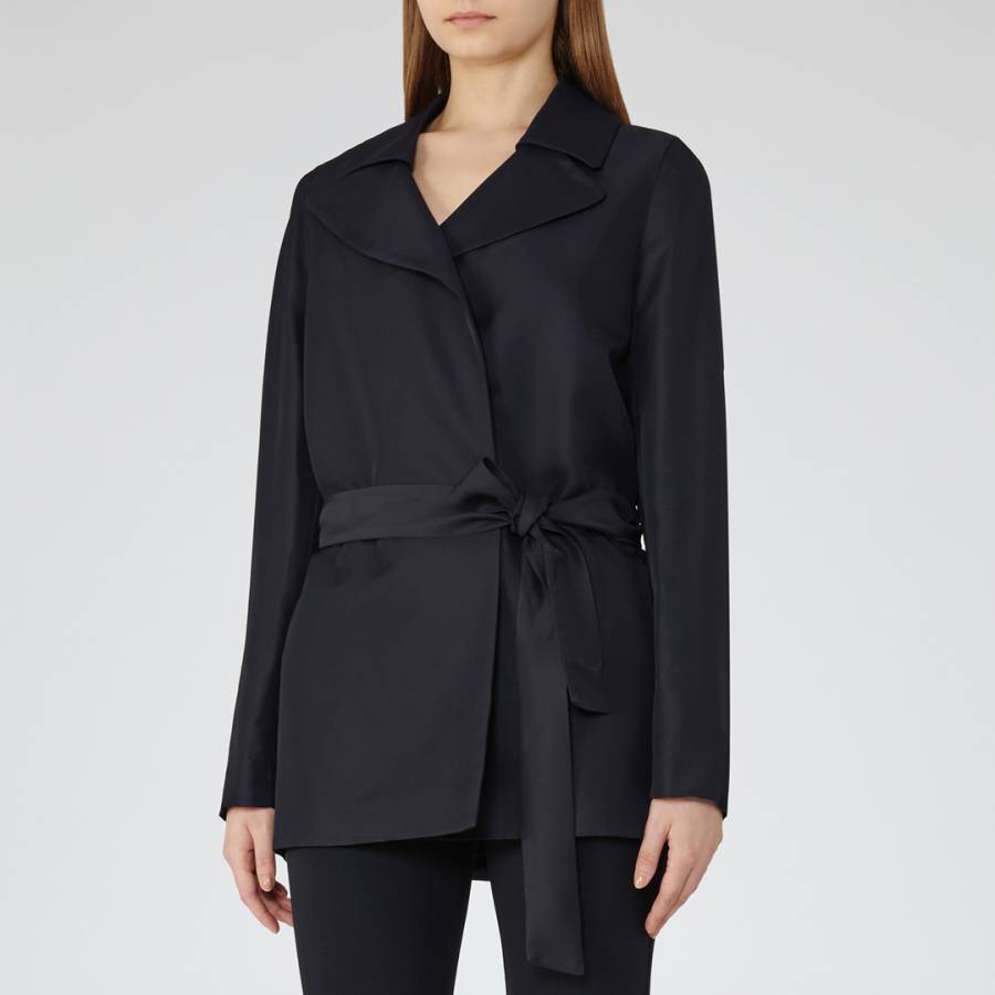 Blue Relaxed Mid-Weight Jacket - BrandAlley