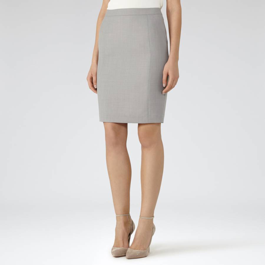 Grey Kent Tailored Skirt - BrandAlley