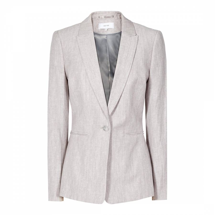 Peachy Grey Virginia Tailored Jacket - BrandAlley