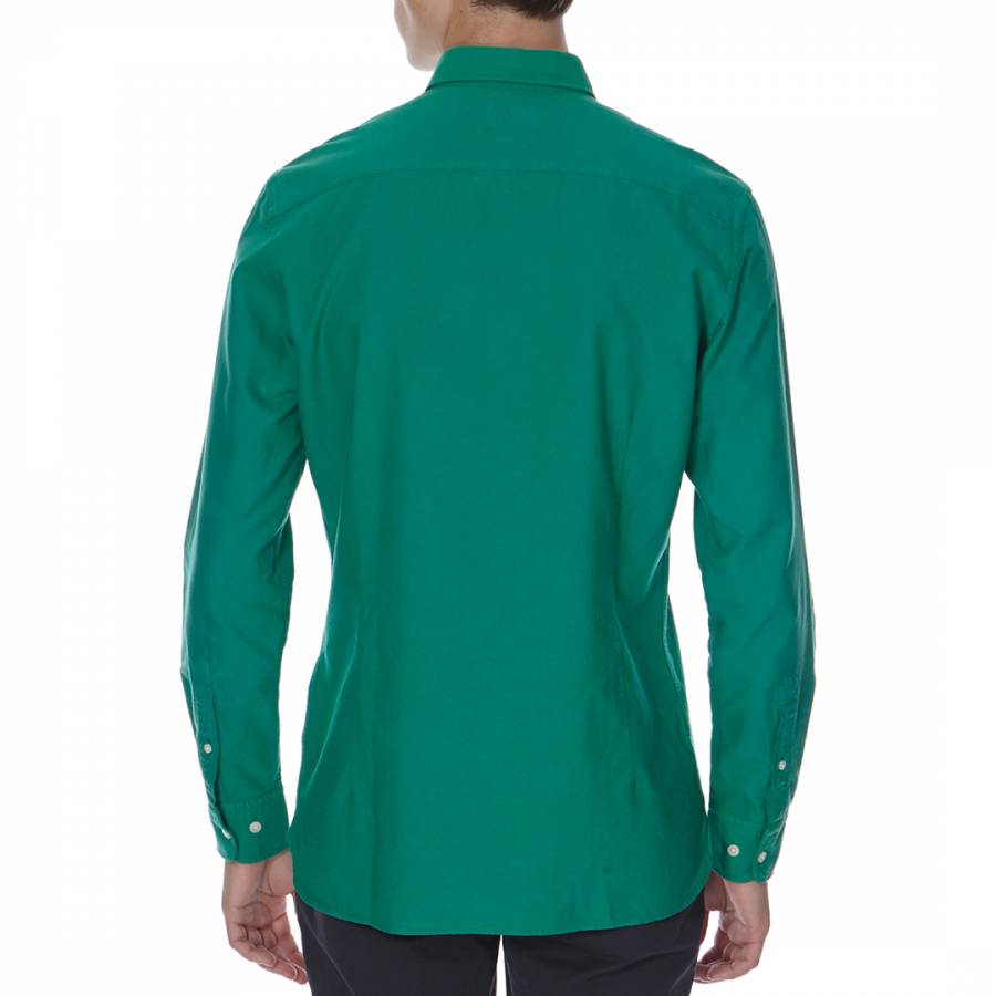 Green Oxford Cotton Shirt - BrandAlley