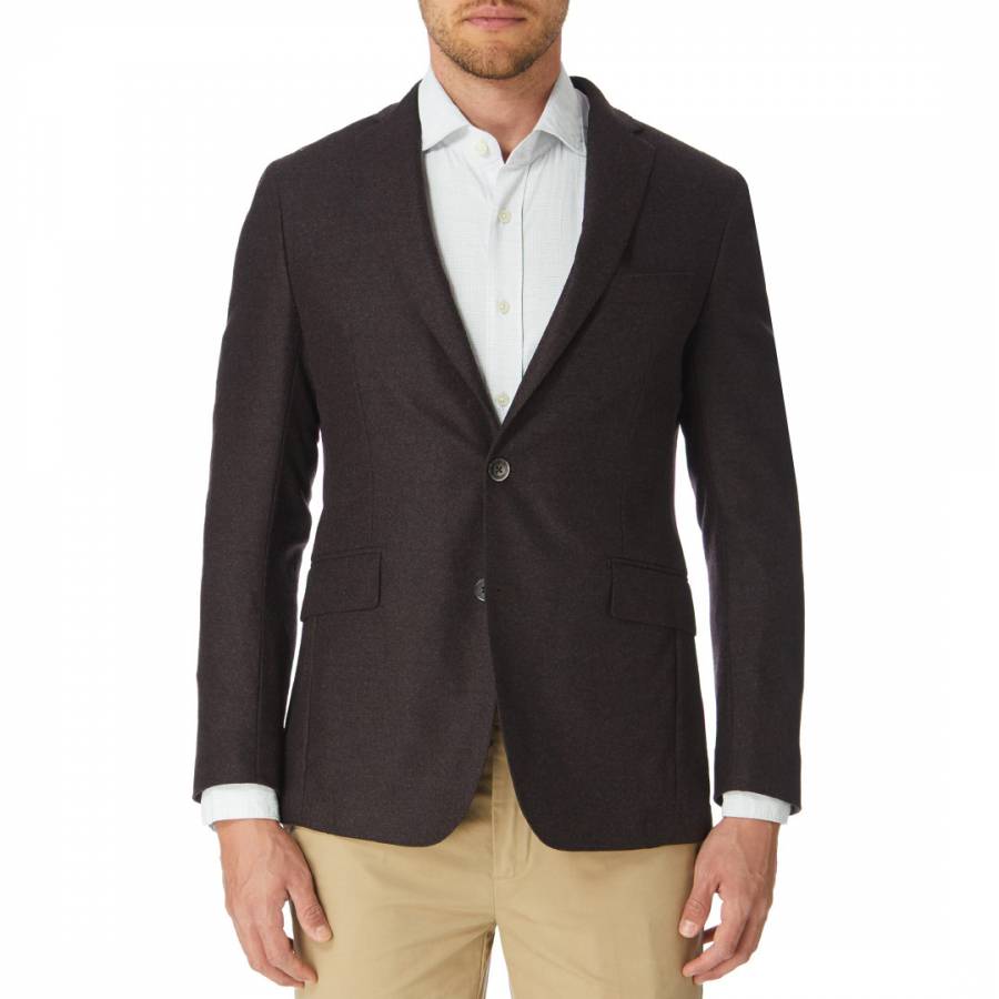 Brown Double Face Tailored Wool Jacket - BrandAlley