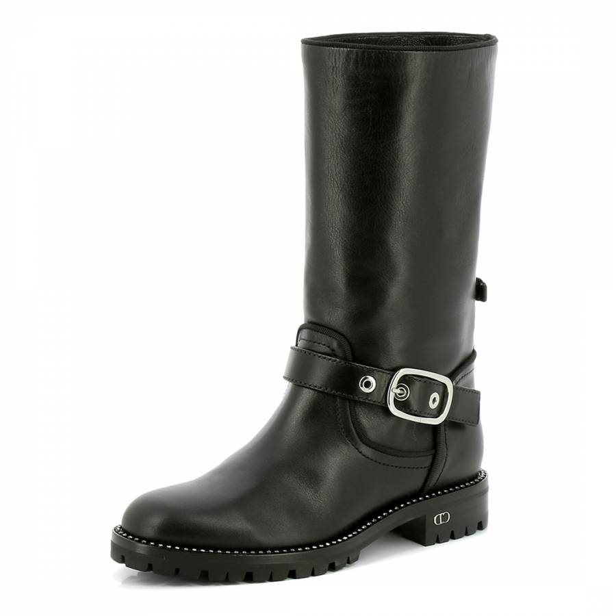 Leather Christian Dior Biker Boots 