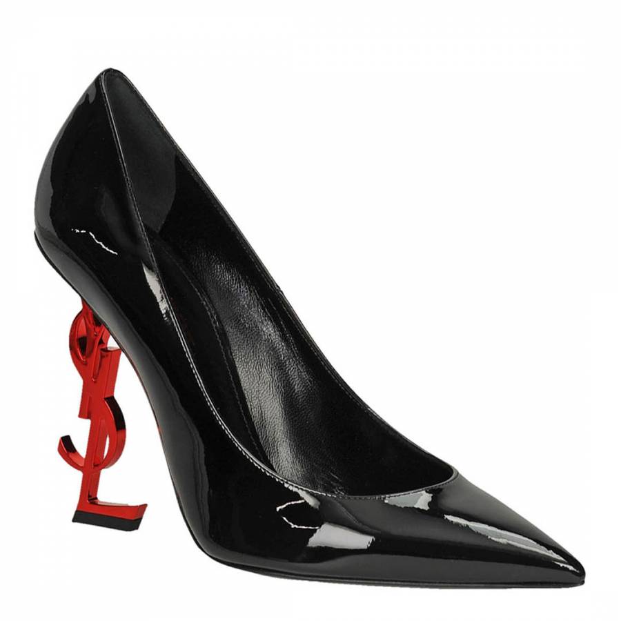 Black Patent Opyum Pumps With Red YSL Heel - BrandAlley