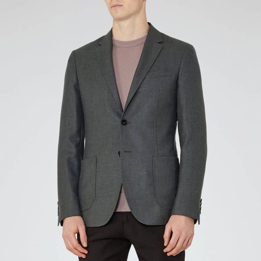 Green Abraham Modern Fit Suit Jacket - BrandAlley