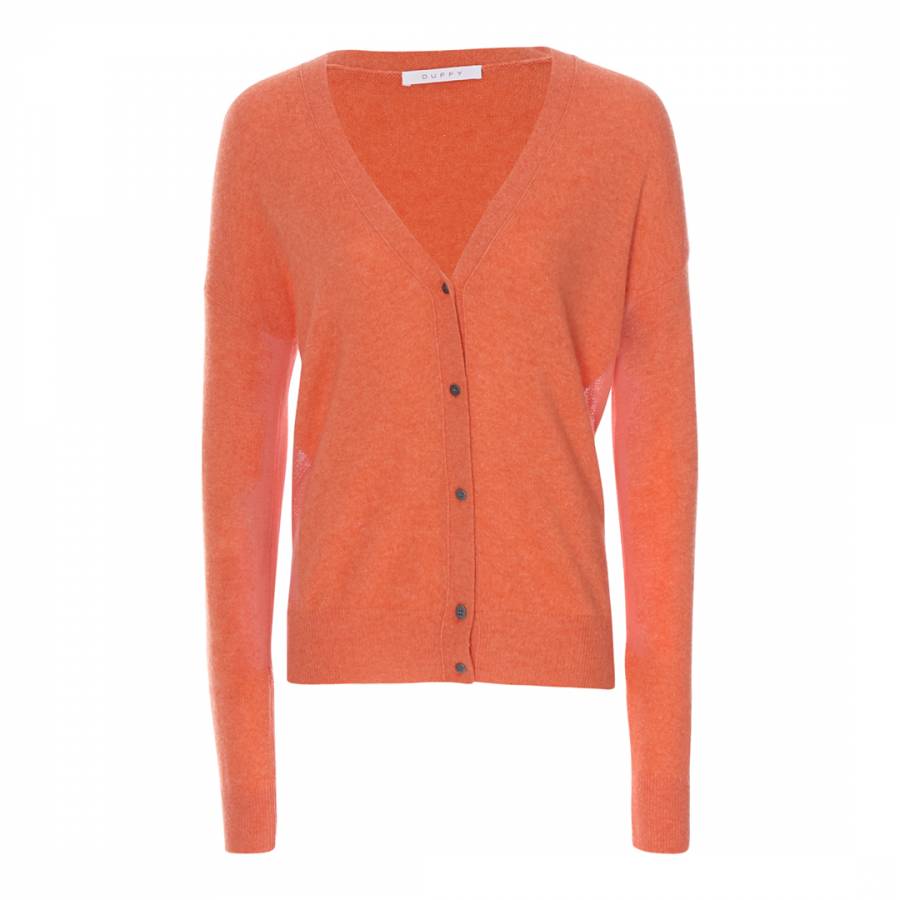 Coral Knitted Cashmere Cardigan - BrandAlley