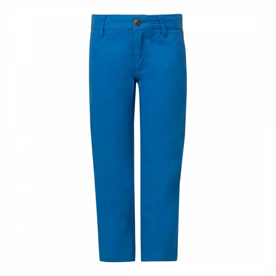Blue Classic Cotton Chino Trousers - BrandAlley