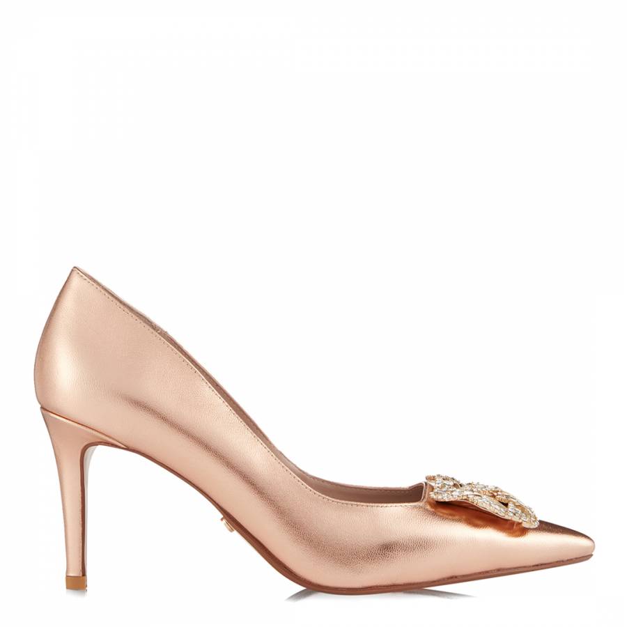 rose gold court heels