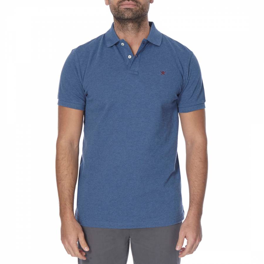 Blue Classic Cotton Polo Shirt - BrandAlley