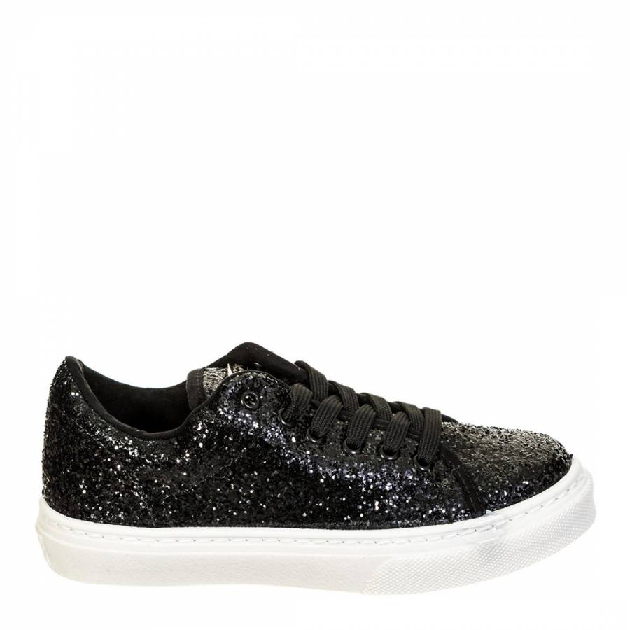 guess black glitter sneakers