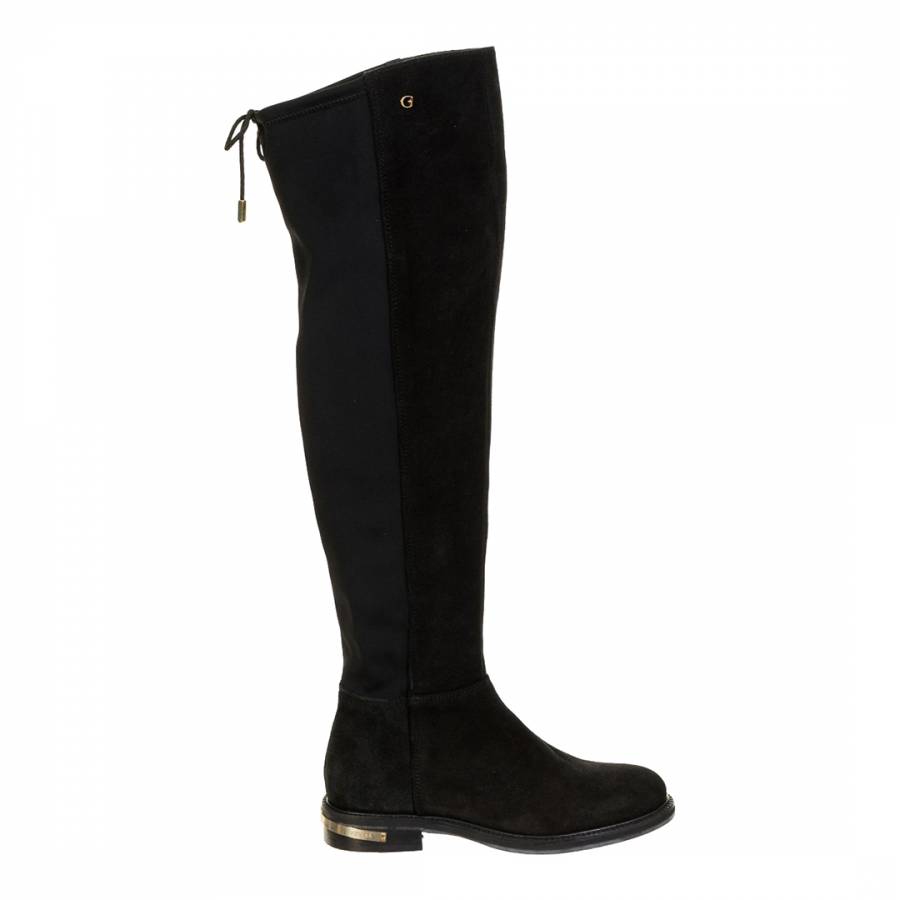 guess over the knee boots suede