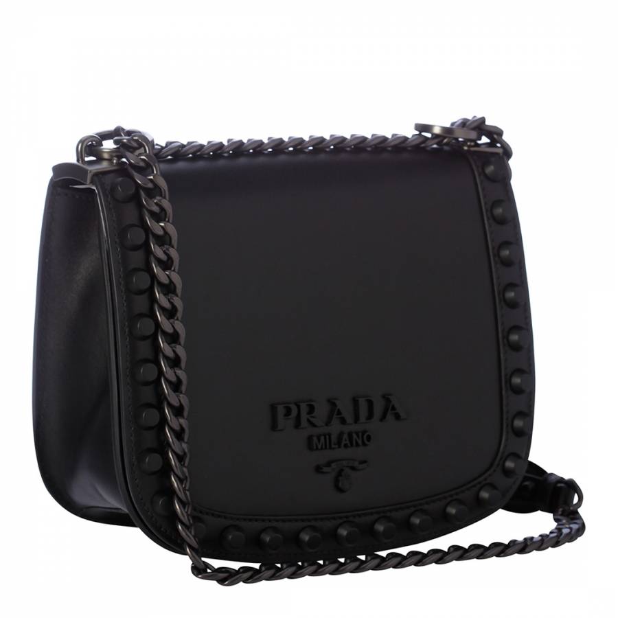 prada pionnière leather shoulder bag