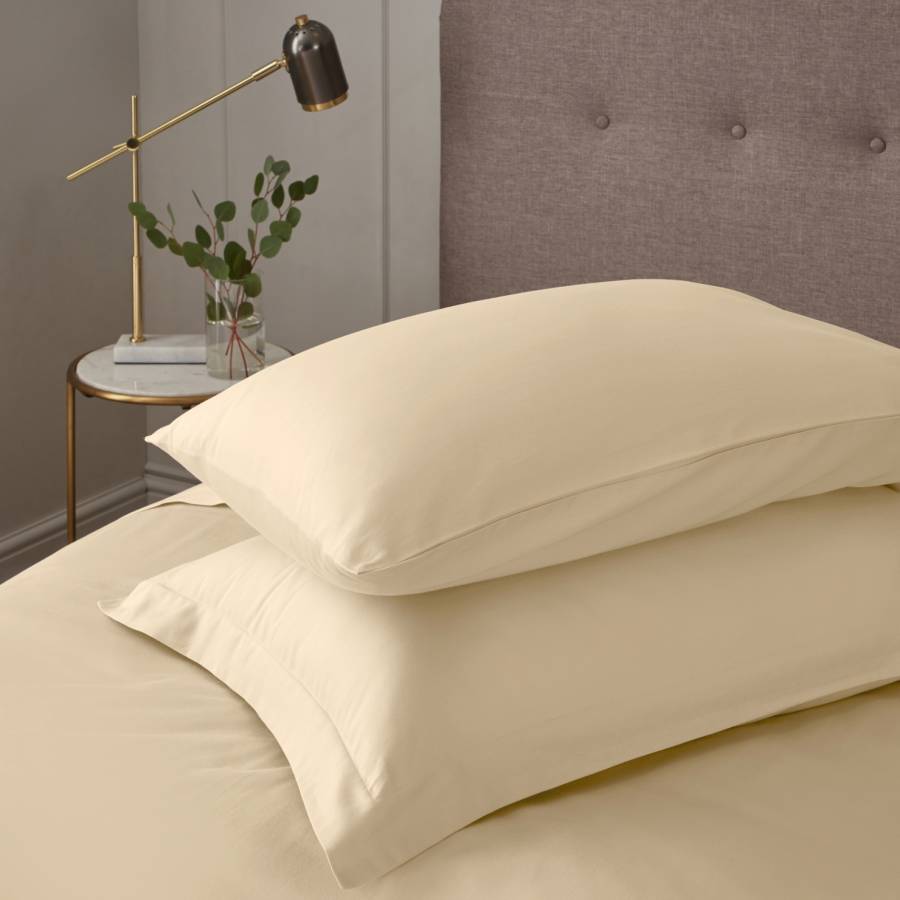 Luxury 600TC Pair of Housewife Pillowcases, Cream - Bed & Bath - Home ...