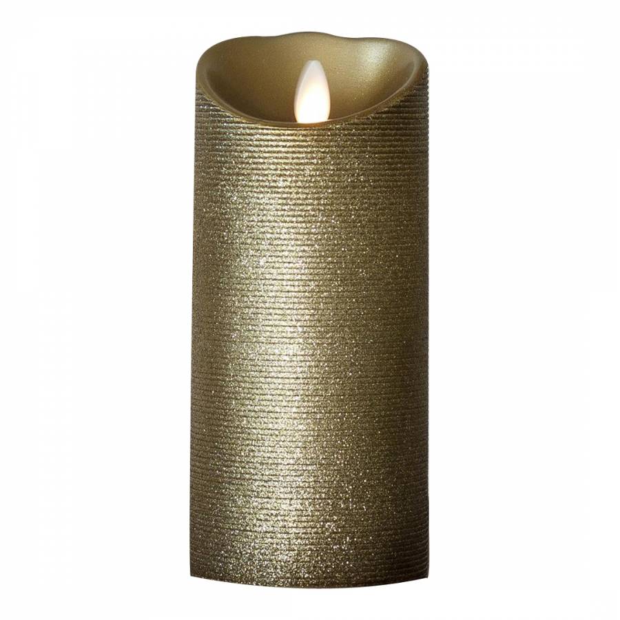 Gold 18cm Flameless Candle - BrandAlley