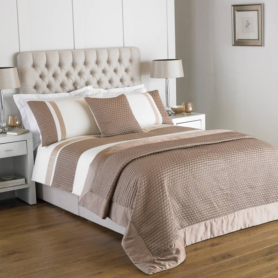 Honeycomb Double Duvet Cover Set Gold Brandalley